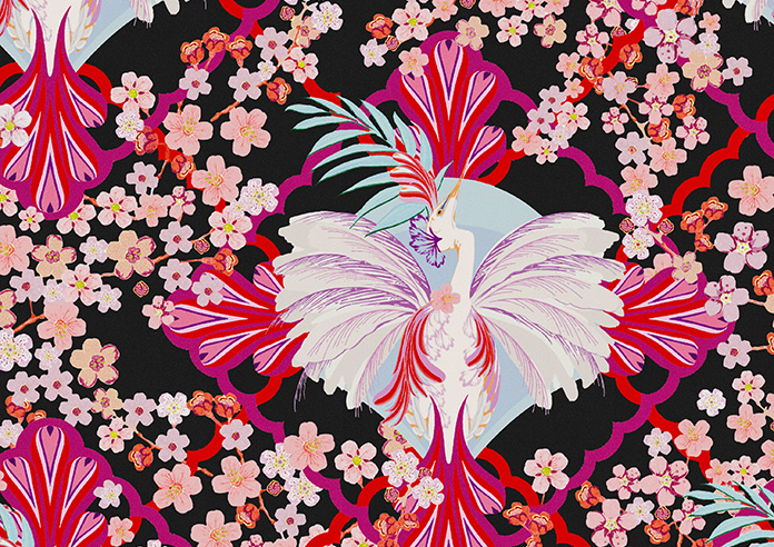 Faded Glamour, Fairground Black - Roman Blind - Image 7